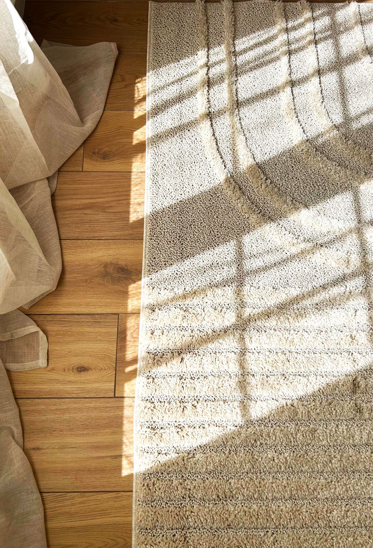CALIFORNIA - Tapis à motif en relief crème - LBD911CRE CALIFORNIA