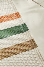 Tapis d'extérieur motifs rayures vert :  CAP1742VER CAPRI