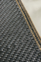 Tapis d'extérieur motif vague noir :  CAP1743NOI CAPRI