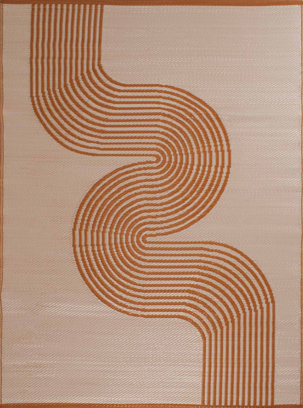 Tapis d'extérieur motif vague terra :  CAP1743TER CAPRI
