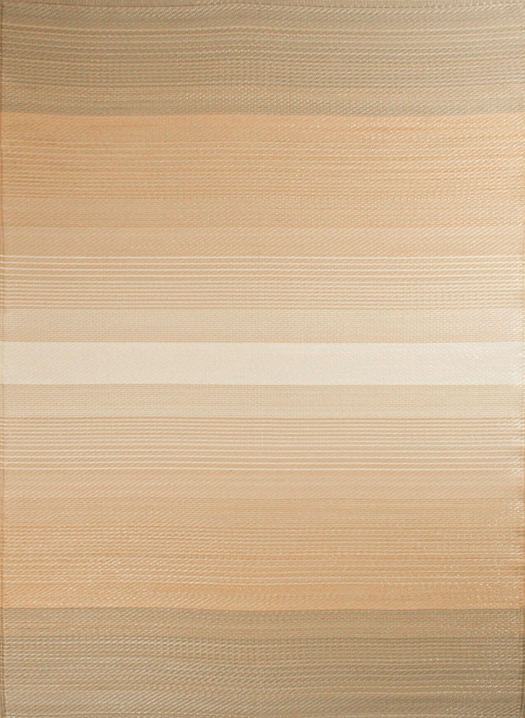 Tapis d'extérieur motif ligne dégradée beige :  CAP1744BEI CAPRI