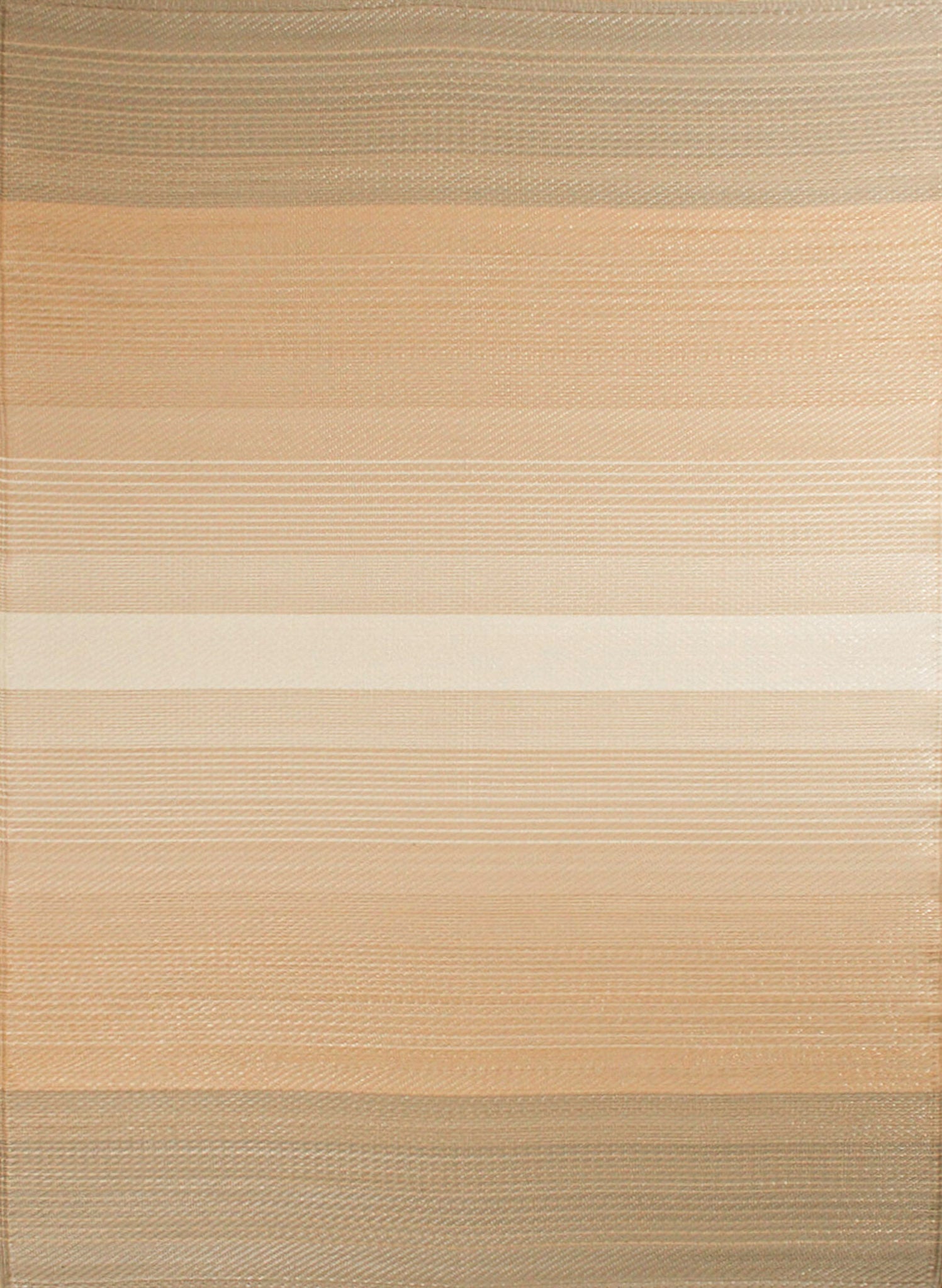 Tapis d'extérieur motif ligne dégradée beige :  CAP1744BEI CAPRI