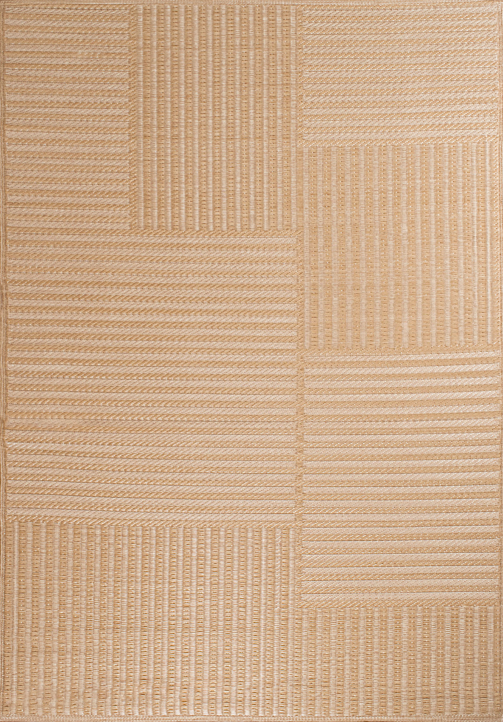 Tapis d'extérieur motif géométrique beige :  CAP1745BEI CAPRI