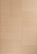 Tapis d'extérieur motif géométrique beige :  CAP1745BEI CAPRI