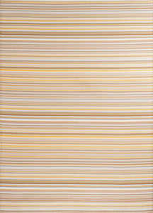 Tapis d'extérieur motif rayure dégradée beige :  CAP1746BEI CAPRI