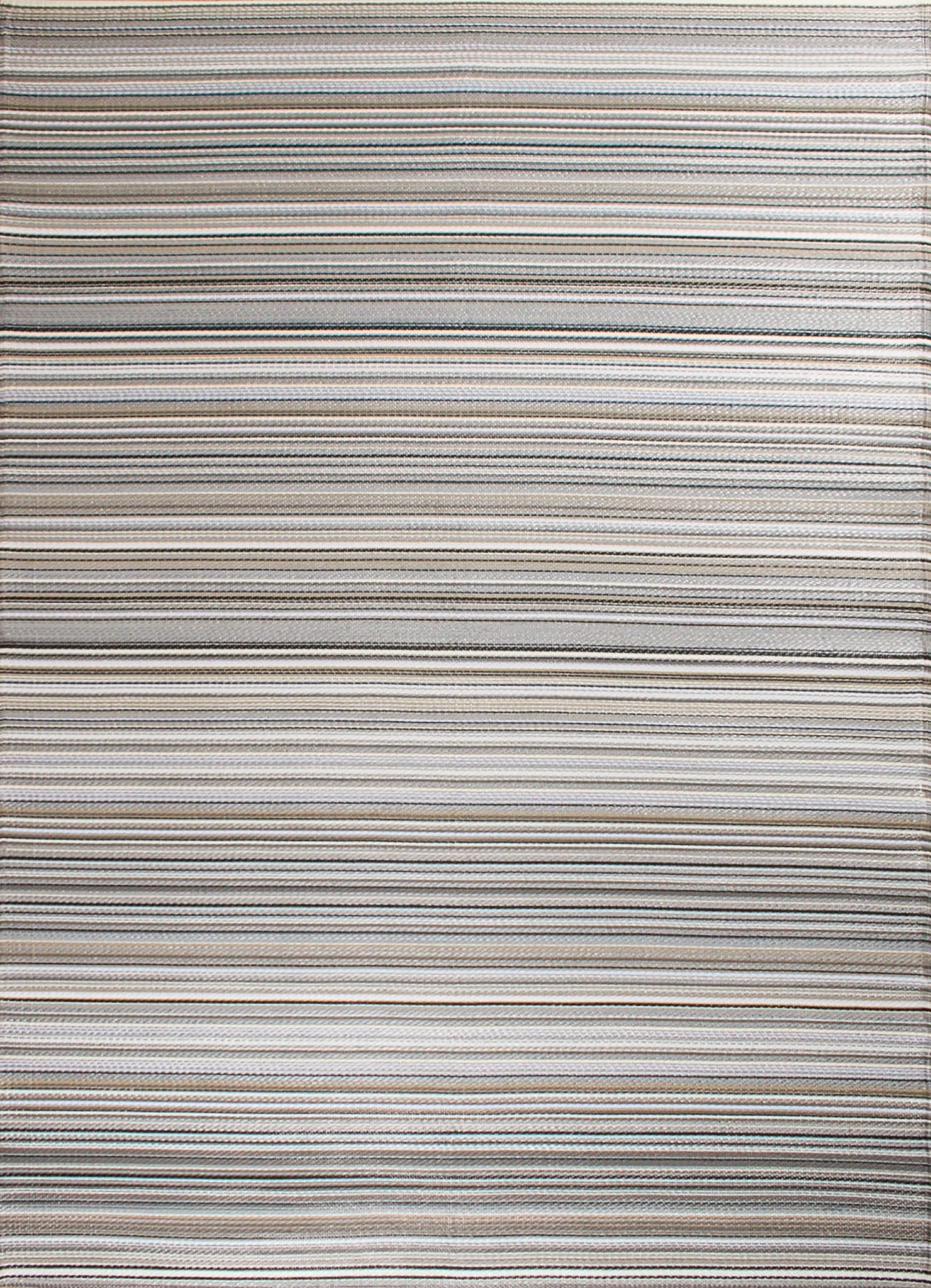 Tapis d'extérieur motif rayure dégradée gris :  CAP1746GRI CAPRI