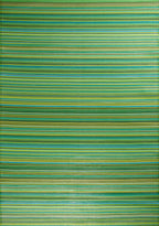 Tapis d'extérieur motif rayure dégradée vert :  CAP1746VER CAPRI