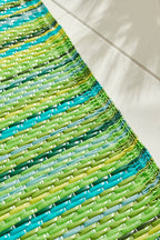Tapis d'extérieur motif rayure dégradée vert :  CAP1746VER CAPRI