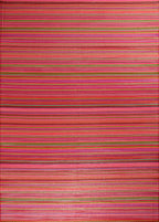 Tapis d'extérieur motif rayure dégradée violet :  CAP1746VIO CAPRI