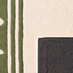 Cèdre blanc – Tapis en laine wavy – vert Cèdre blanc
