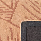 Cèdre blanc – Tapis en laine feuillage - marron Cèdre blanc