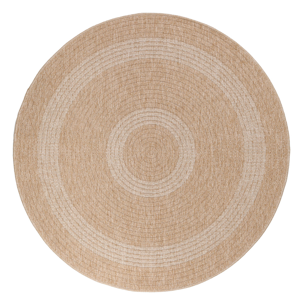 COMILLA - Tapis intérieur/extérieur rond aspect jute beige - COM0886BEI COMILLA