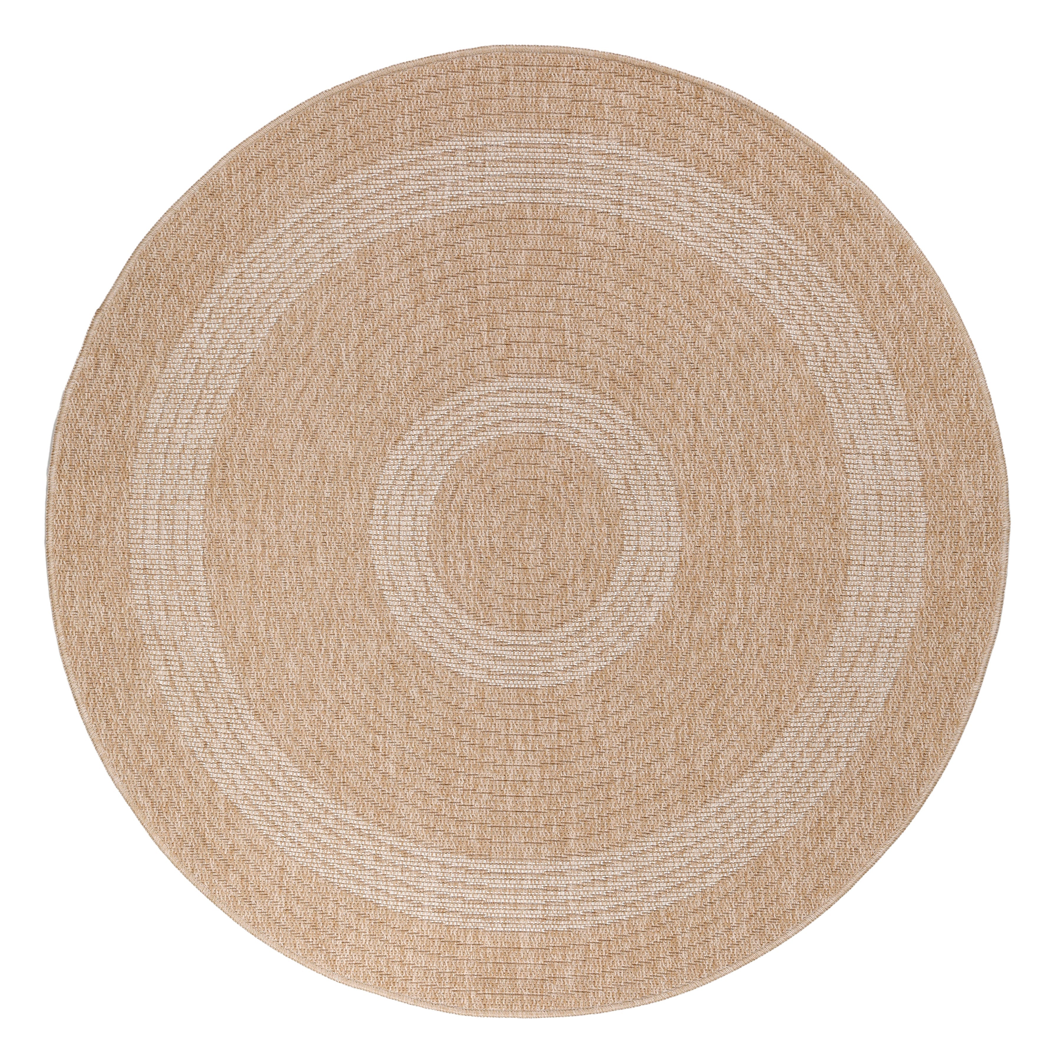 COMILLA - Tapis intérieur/extérieur rond aspect jute beige - COM0886BEI COMILLA