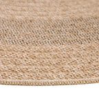 COMILLA - Tapis intérieur/extérieur rond aspect jute noir - COM0886NOI COMILLA