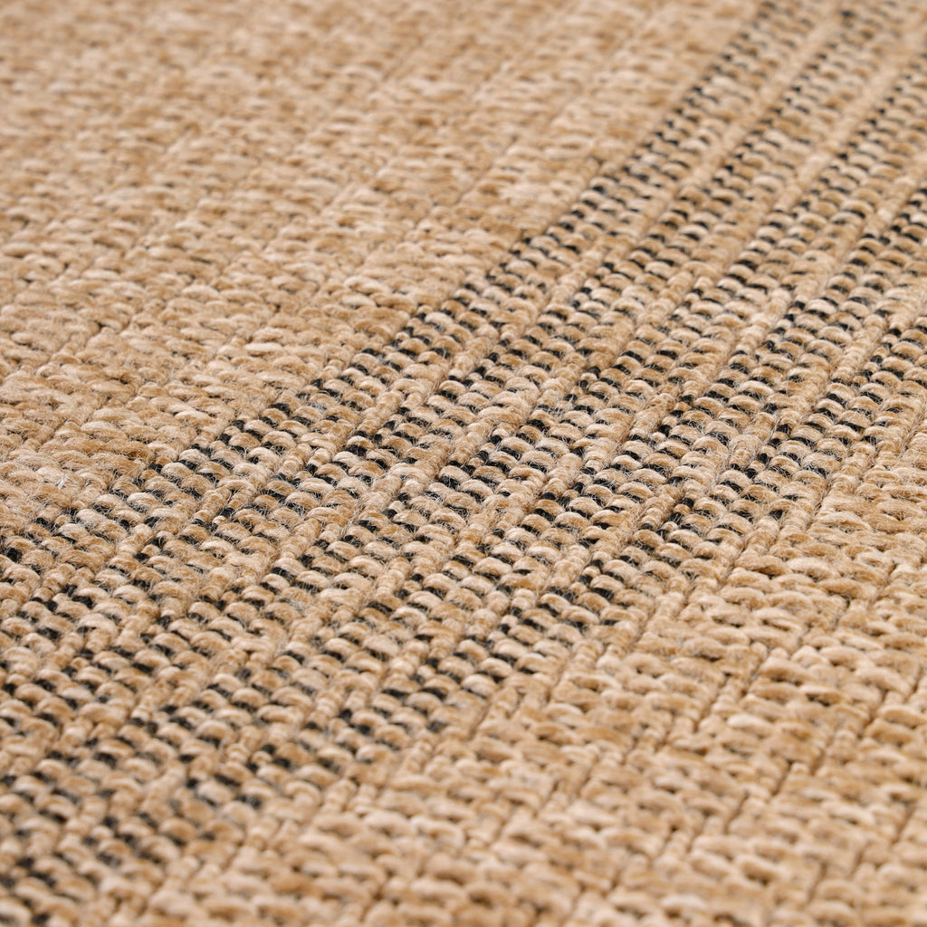 COMILLA - Tapis intérieur/extérieur rond aspect jute noir - COM0886NOI COMILLA
