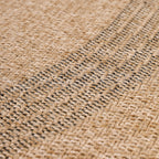 COMILLA - Tapis intérieur/extérieur rond aspect jute noir - COM0886NOI COMILLA