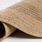 COMILLA - Tapis intérieur/extérieur rond aspect jute noir - COM0886NOI COMILLA