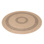 COMILLA - Tapis intérieur/extérieur rond aspect jute noir - COM0886NOI COMILLA