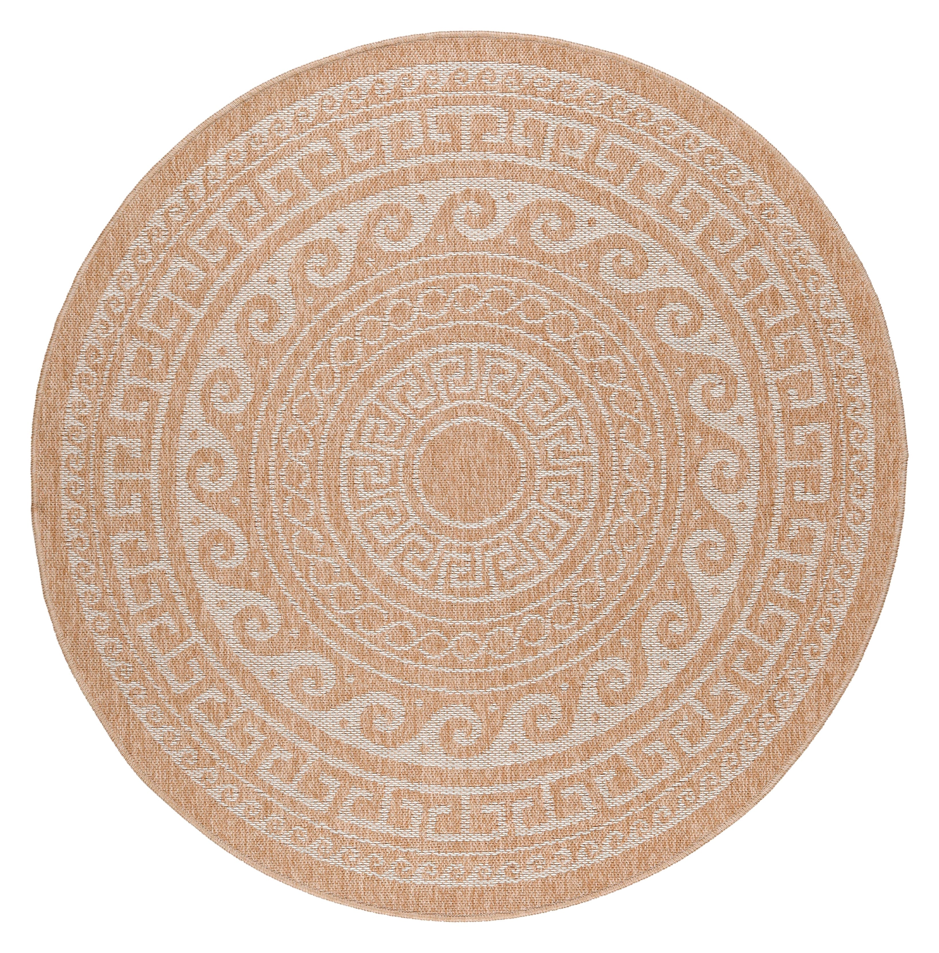 COMILLA - Tapis intérieur/extérieur rond aspect jute beige - COM0887BEI COMILLA