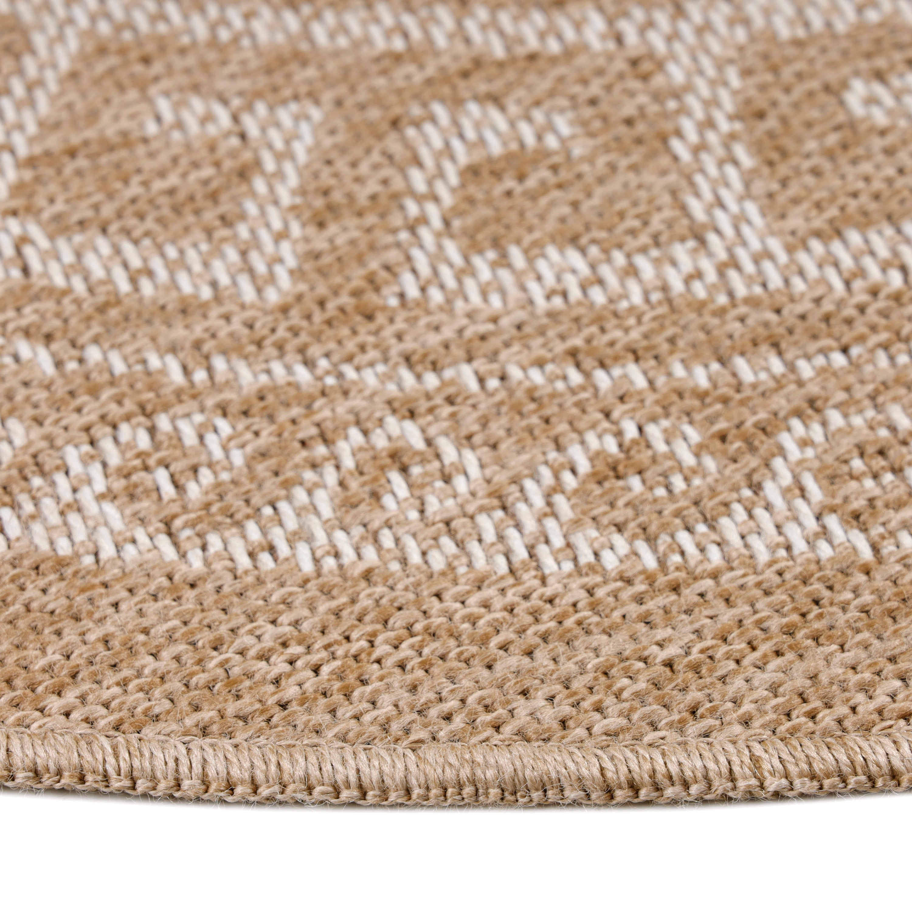 COMILLA - Tapis intérieur/extérieur rond aspect jute beige - COM0887BEI COMILLA