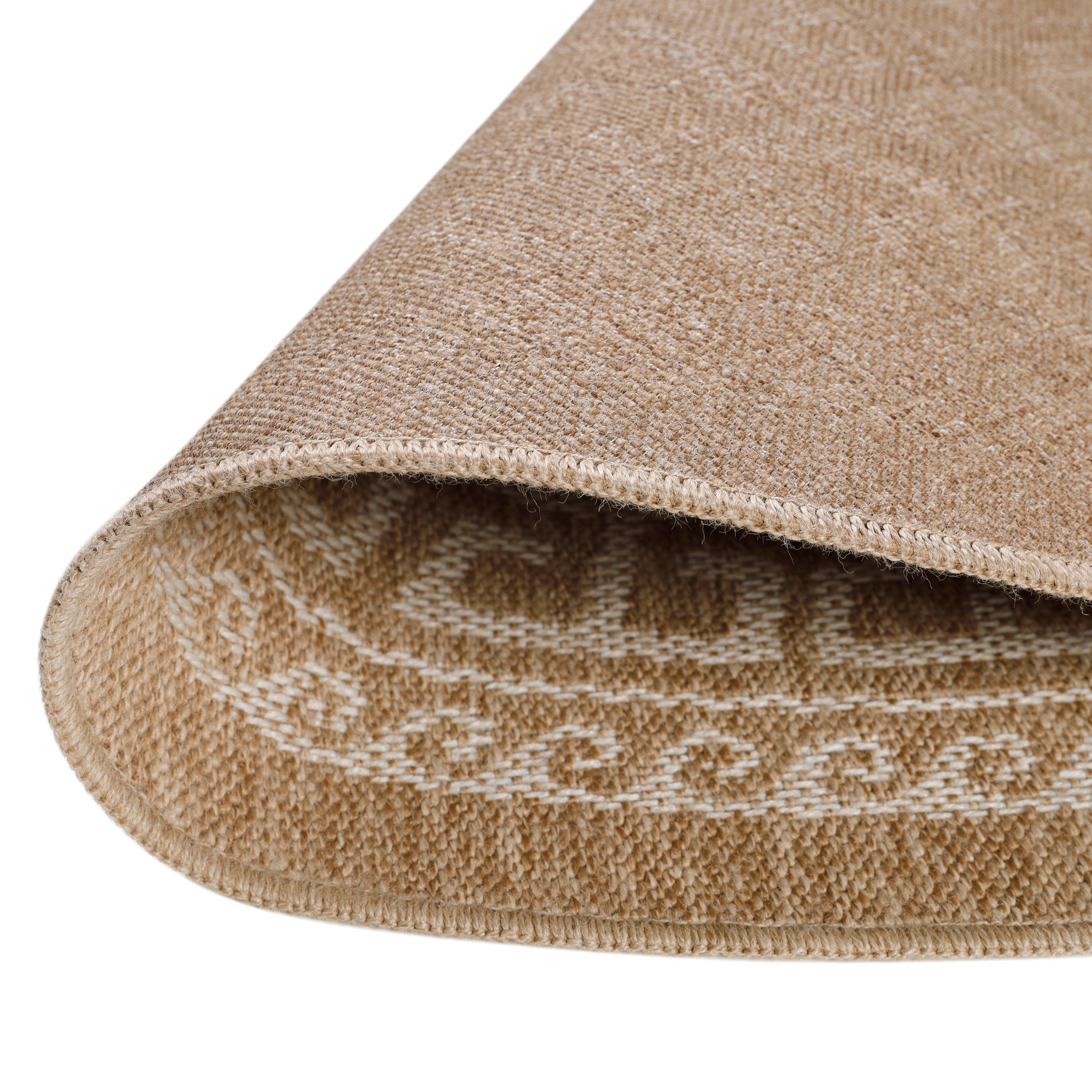 COMILLA - Tapis intérieur/extérieur rond aspect jute beige - COM0887BEI COMILLA