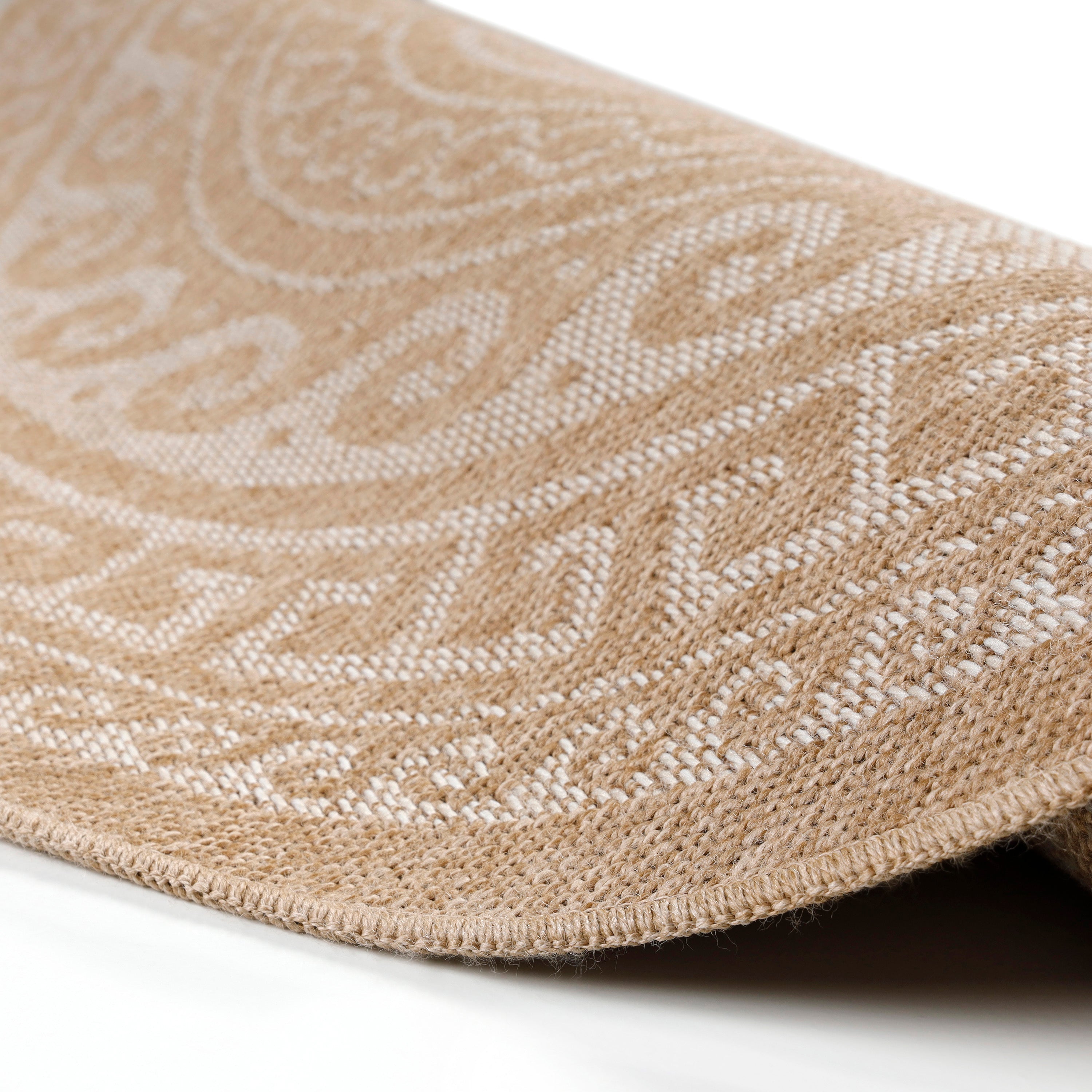 COMILLA - Tapis intérieur/extérieur rond aspect jute beige - COM0887BEI COMILLA