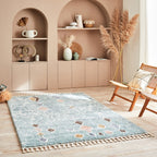 DELYA - Tapis salon berbère turquoise - DEL3063TUR DELYA