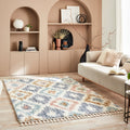 DELYA - Tapis berbère à motifs losanges colorés – DEL3094PAS DELYA