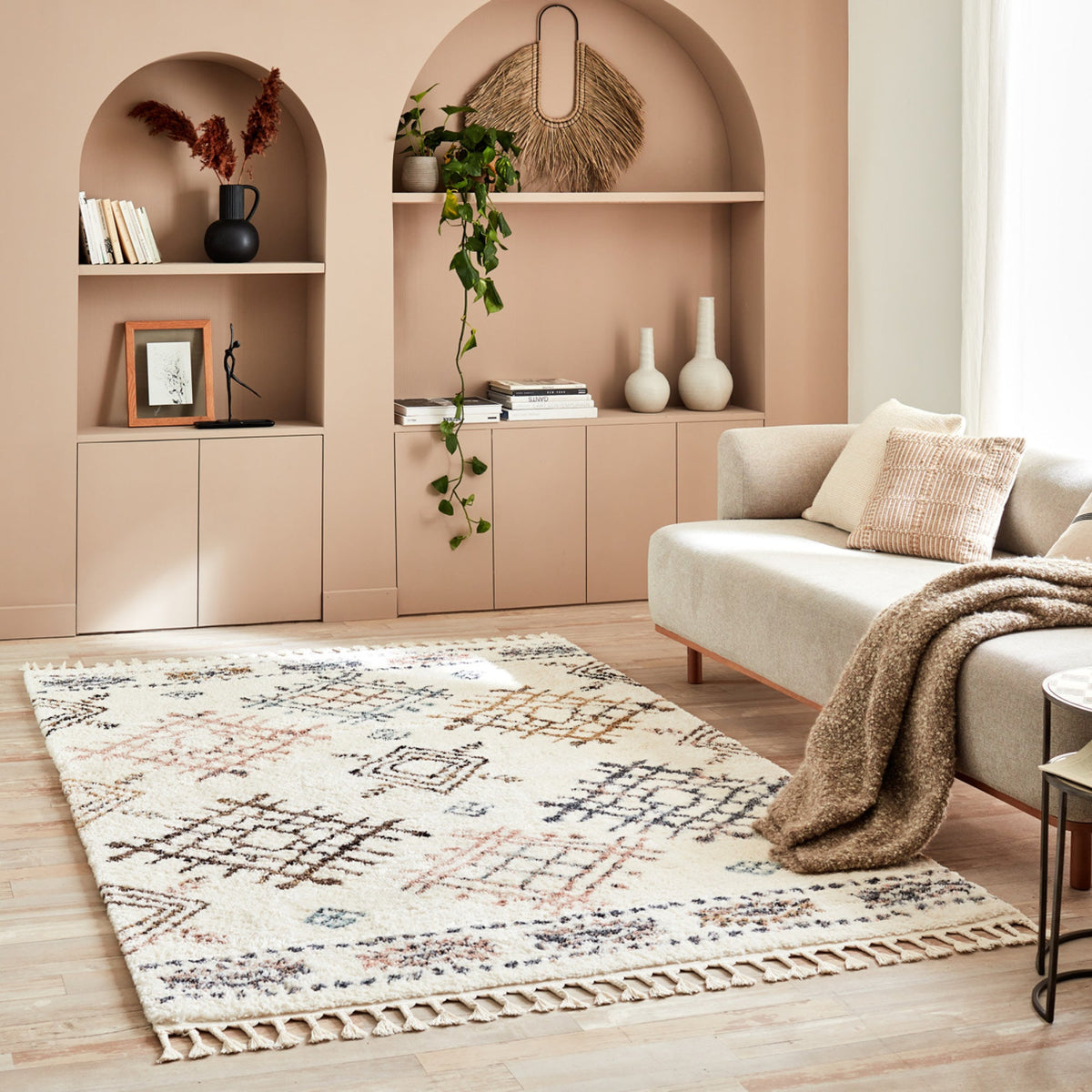 DELYA - Tapis crème berbère - DEL3111CRE DELYA