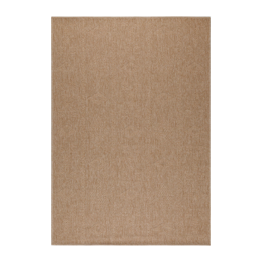 DHAKA - Tapis intérieur/extérieur aspect jute uni beige - DHA8711BEI DHAKA