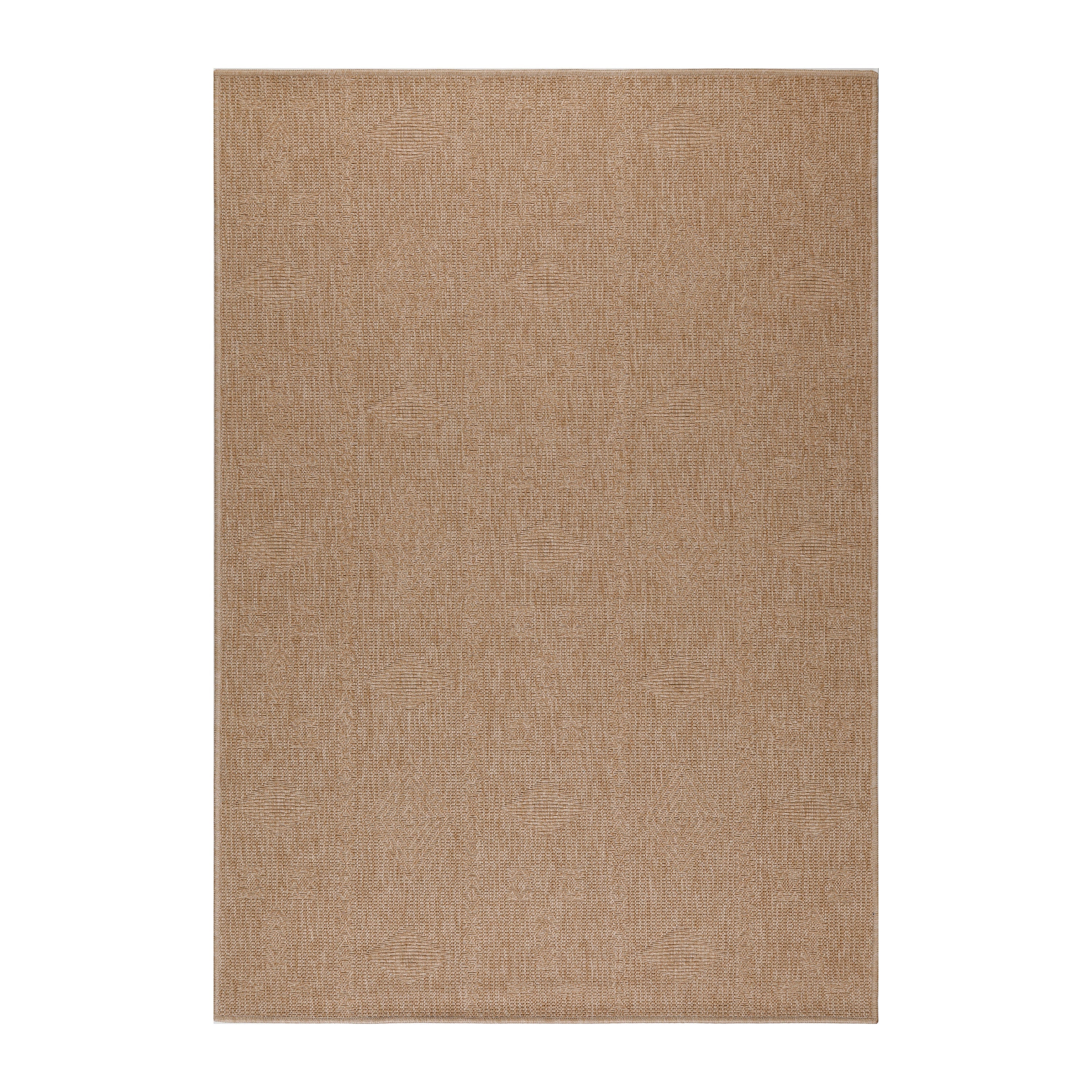 DHAKA - Tapis intérieur/extérieur aspect jute uni beige - DHA8711BEI DHAKA