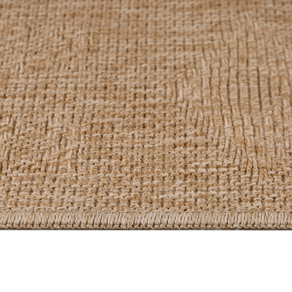 DHAKA - Tapis intérieur/extérieur aspect jute uni beige - DHA8711BEI DHAKA
