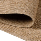 DHAKA - Tapis intérieur/extérieur aspect jute uni beige - DHA8711BEI DHAKA