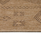 DHAKA - Tapis intérieur/extérieur aspect jute motif géométrique noir - DHA8711NOI DHAKA