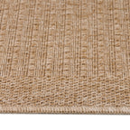 DHAKA - Tapis intérieur/extérieur aspect jute rayures fines beige - DHA8712BEI DHAKA