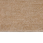 DHAKA - Tapis intérieur/extérieur aspect jute tissage chevron beige - DHA8713BEI DHAKA