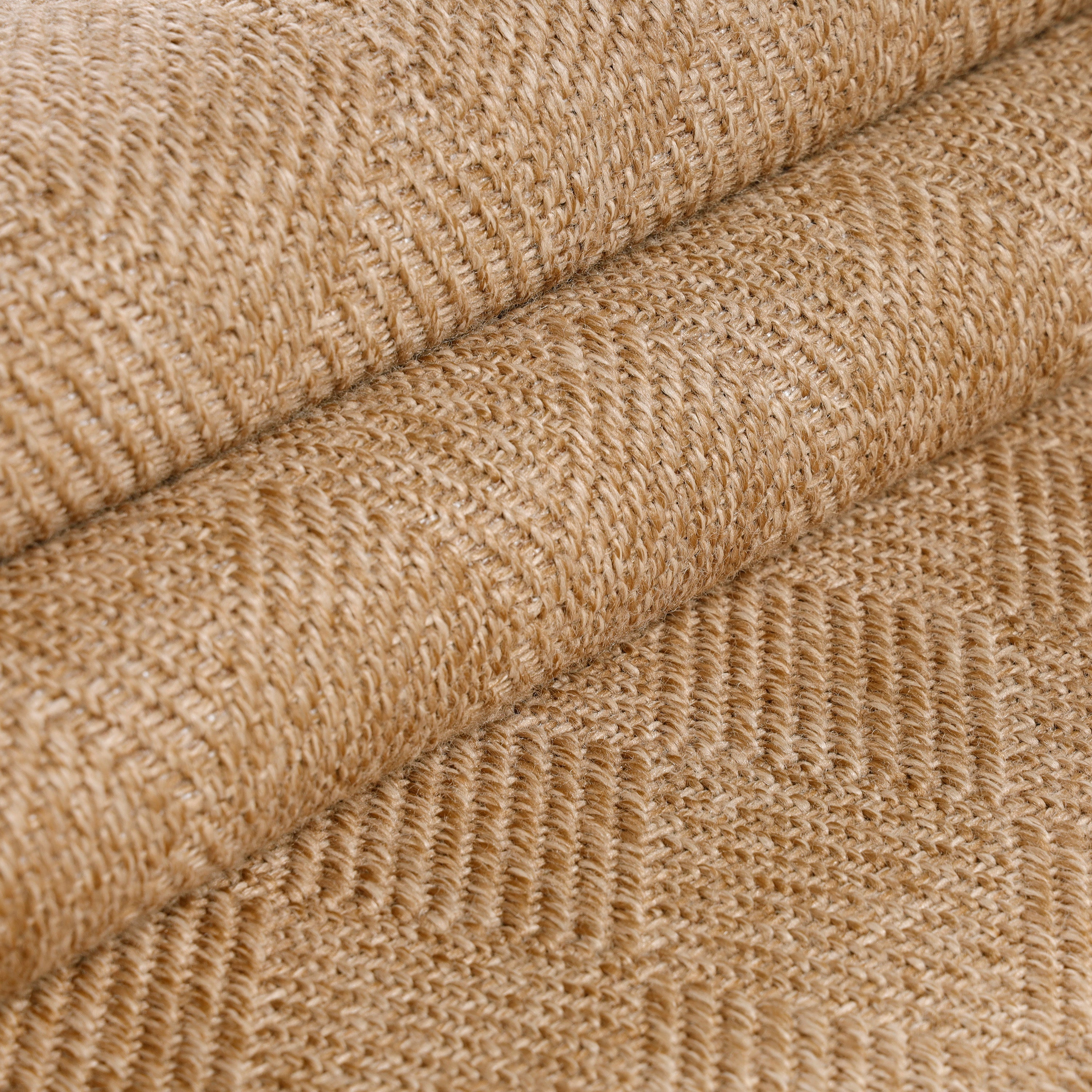 DHAKA - Tapis intérieur/extérieur aspect jute tissage chevron beige - DHA8713BEI DHAKA