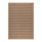 DHAKA - Tapis intérieur/extérieur aspect jute tissage chevron noir - DHA8713NOI DHAKA