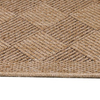 DHAKA - Tapis intérieur/extérieur aspect jute tissage chevron noir - DHA8713NOI DHAKA