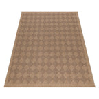 DHAKA - Tapis intérieur/extérieur aspect jute tissage chevron noir - DHA8713NOI DHAKA