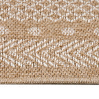 DHAKA - Tapis intérieur/extérieur aspect jute motif mandala beige - DHA8714BEI DHAKA