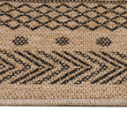 DHAKA - Tapis intérieur/extérieur aspect jute motif mandala noir - DHA8714NOI DHAKA