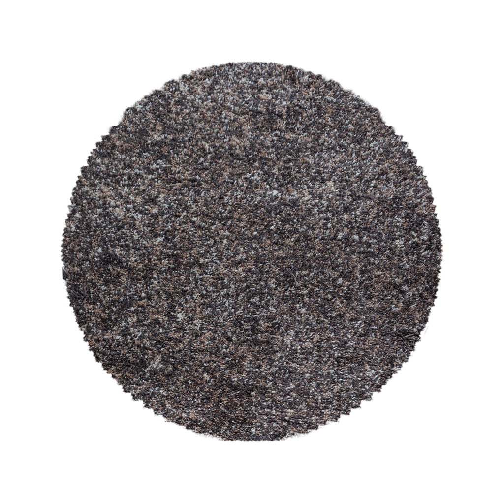 ENJOY - Tapis shaggy rond à poils longs taupe - ENJ4500TAU ENJOY