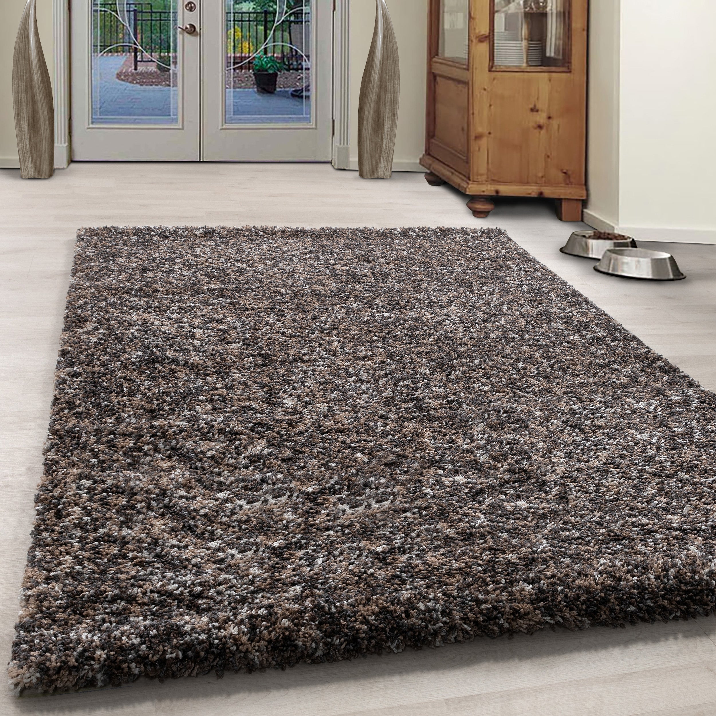 ENJOY - Tapis shaggy à poils longs taupe - ENJ4500TAU ENJOY