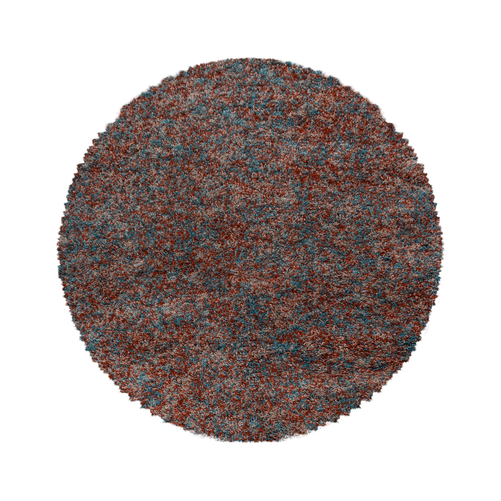 ENJOY - Tapis shaggy rond à poils longs terracotta - ENJ4500TER ENJOY