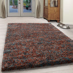 ENJOY - Tapis shaggy à poils longs terracotta - ENJ4500TER ENJOY