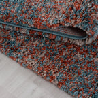 ENJOY - Tapis shaggy à poils longs terracotta - ENJ4500TER ENJOY