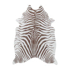 ETOSHA - Tapis imitation peau zèbre marron - ETO4111MAR ETOSHA
