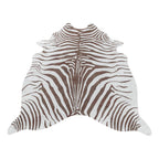ETOSHA - Tapis imitation peau zèbre marron - ETO4111MAR ETOSHA