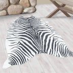 ETOSHA - Tapis imitation peau zèbre noir - ETO4111NOI ETOSHA